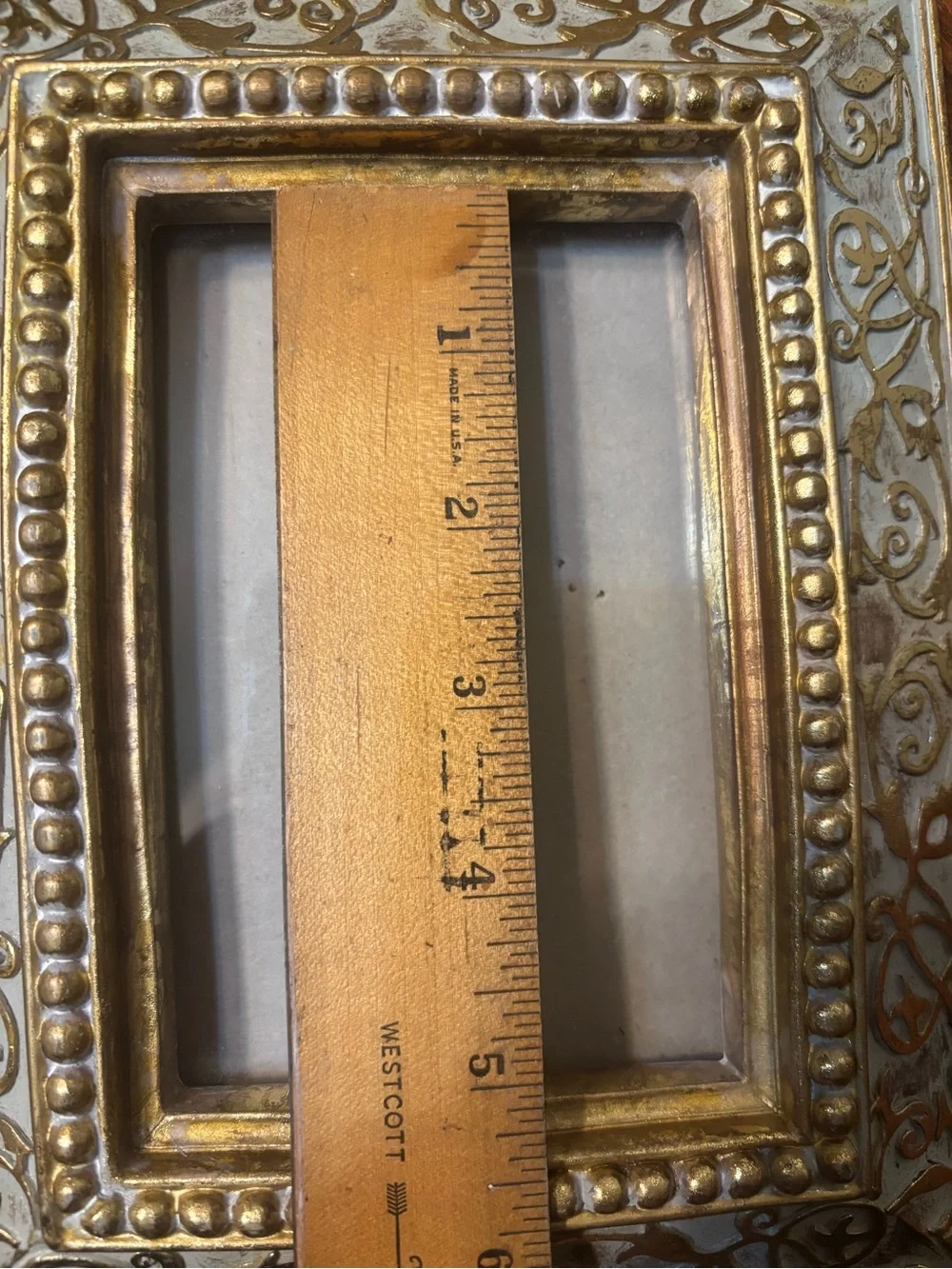 Ornate Two-Tone Gold Decorative Picture Frame